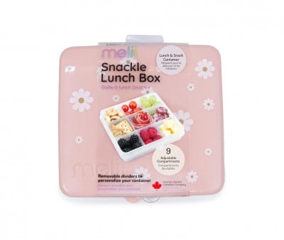 Boîte Snackle 9 Compartiments Peach Daisy Print