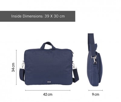 Mala escolar portátil da coleção 430 Since 1918 azul marinho