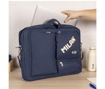 Mala escolar portátil da coleção 430 Since 1918 azul marinho