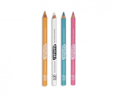 4 Matite Fini Trucco Namaki Giallo-Rosa-Turchese-Bianco