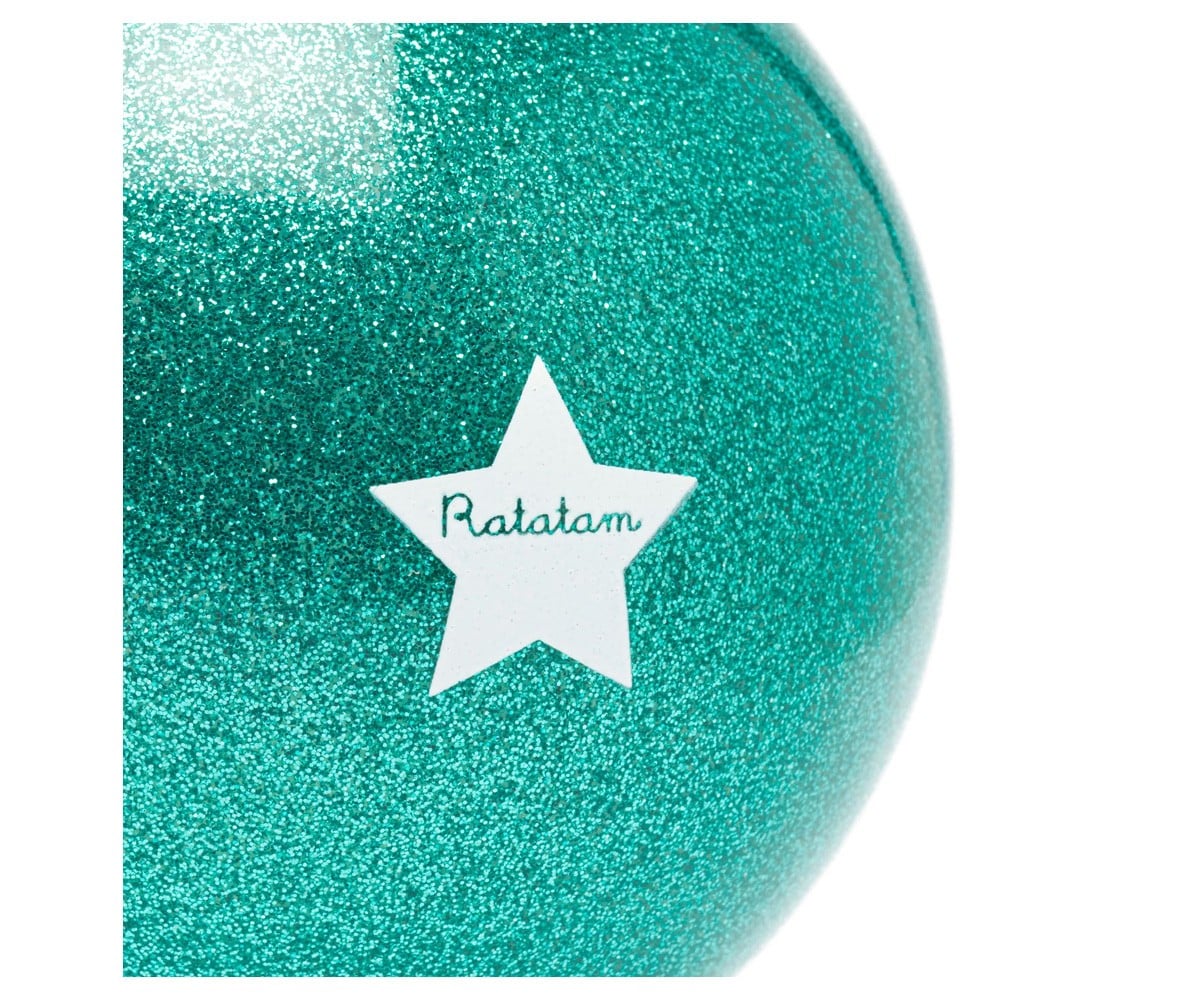 Pelota Glitter Verde 10 cm