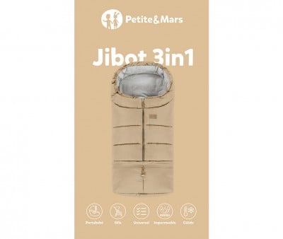 Sacco Passeggino 3 in 1 Jibot Black