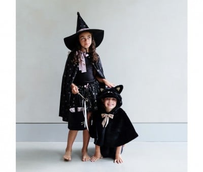 Black Cat Cape Costume