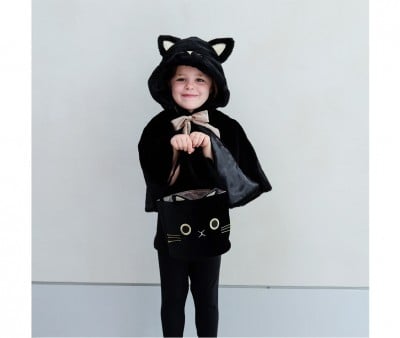 Black Cat Cape Costume