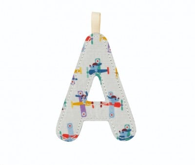 Lettera Tela Lilliputiens Reversibile Fosforescente A Azzurro