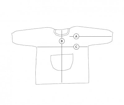 Bata Personalizado com bolso central Vichy Geometric Nature