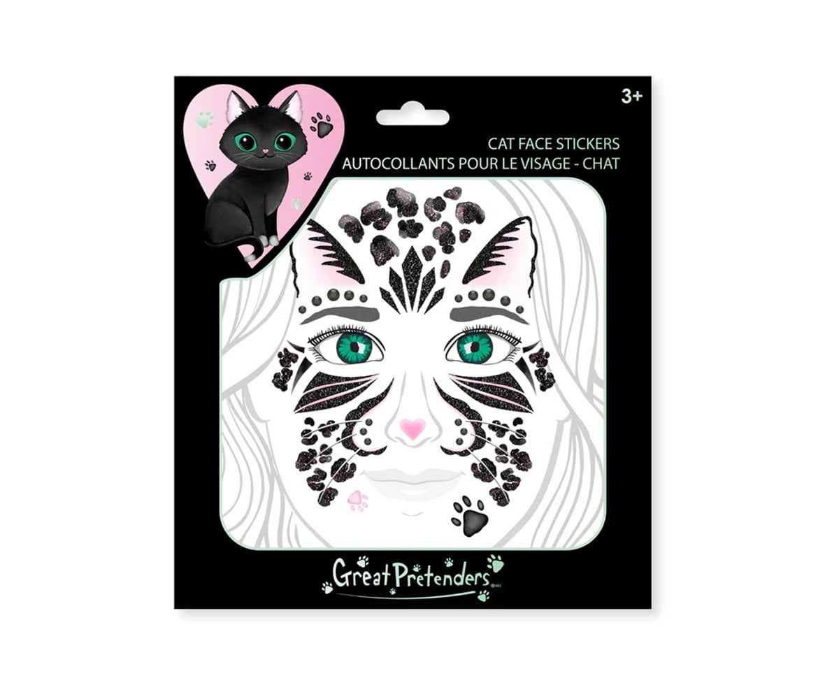 Set di Adesivi Viso Black Cat