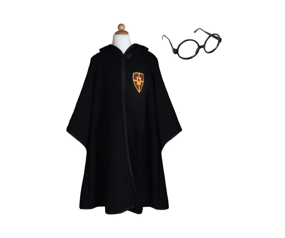 Capa de Mago Negra con Gafas