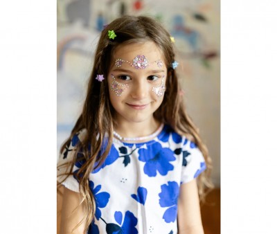10 pinças Mini Rainbow Star