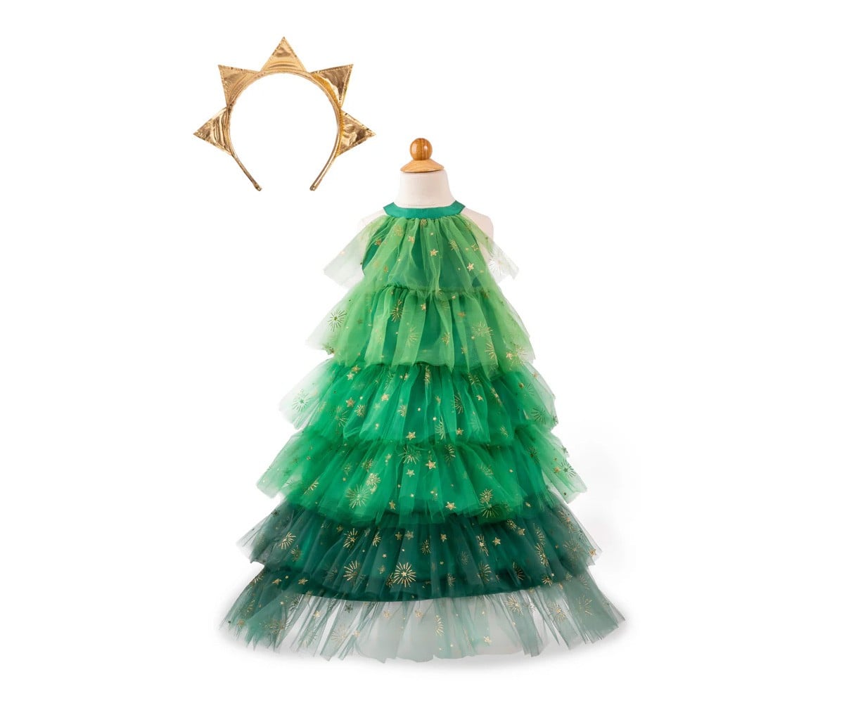 Fato de árvore de Natal com diadema