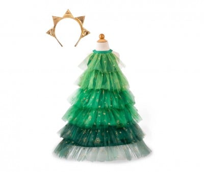 Fato de árvore de Natal com diadema