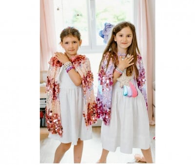 Capa Infantil Lentejuelas The 5th Avenue Pink