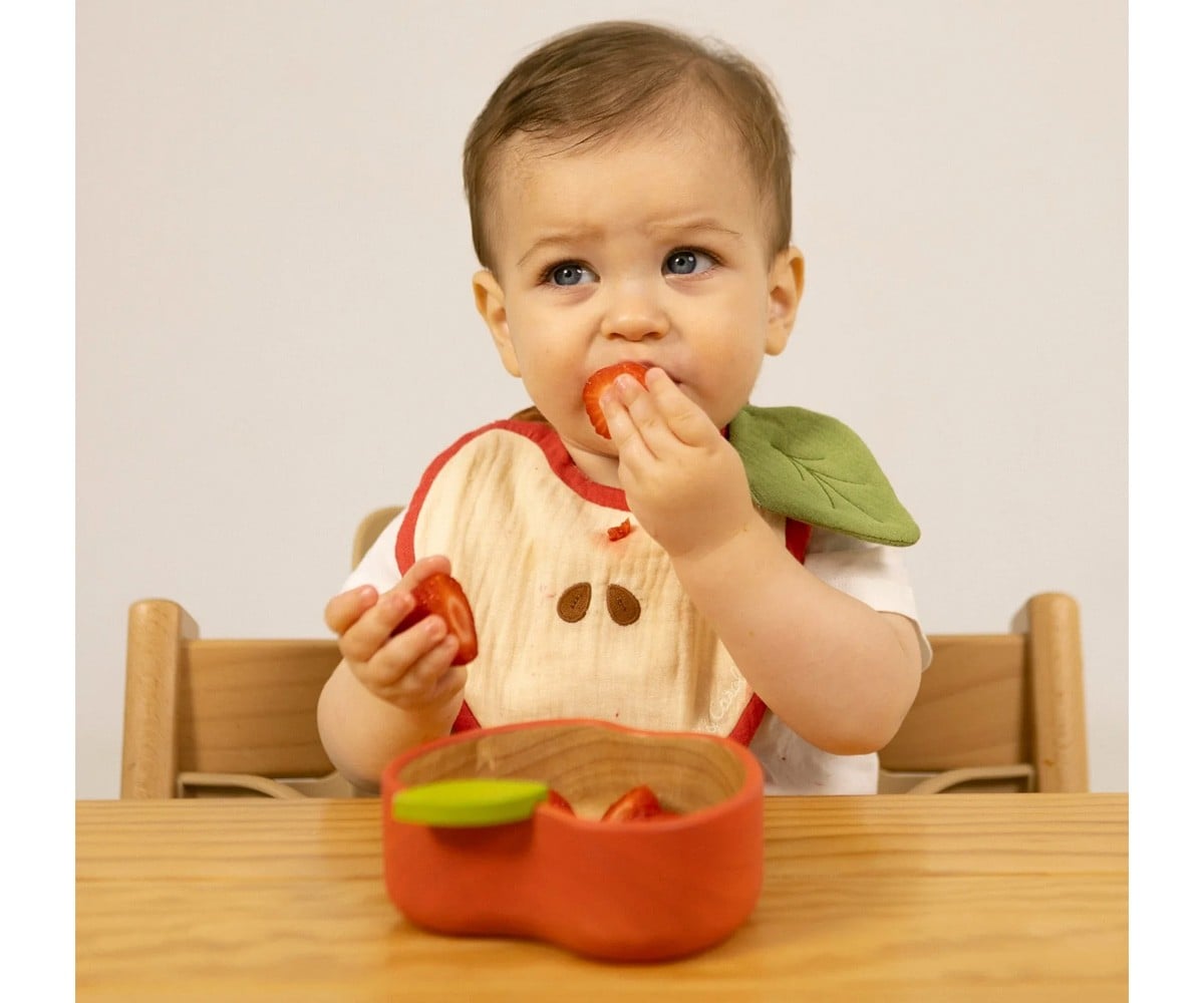 Vajilla Infantil Bol y Cuchara de Madera Pepa The Apple