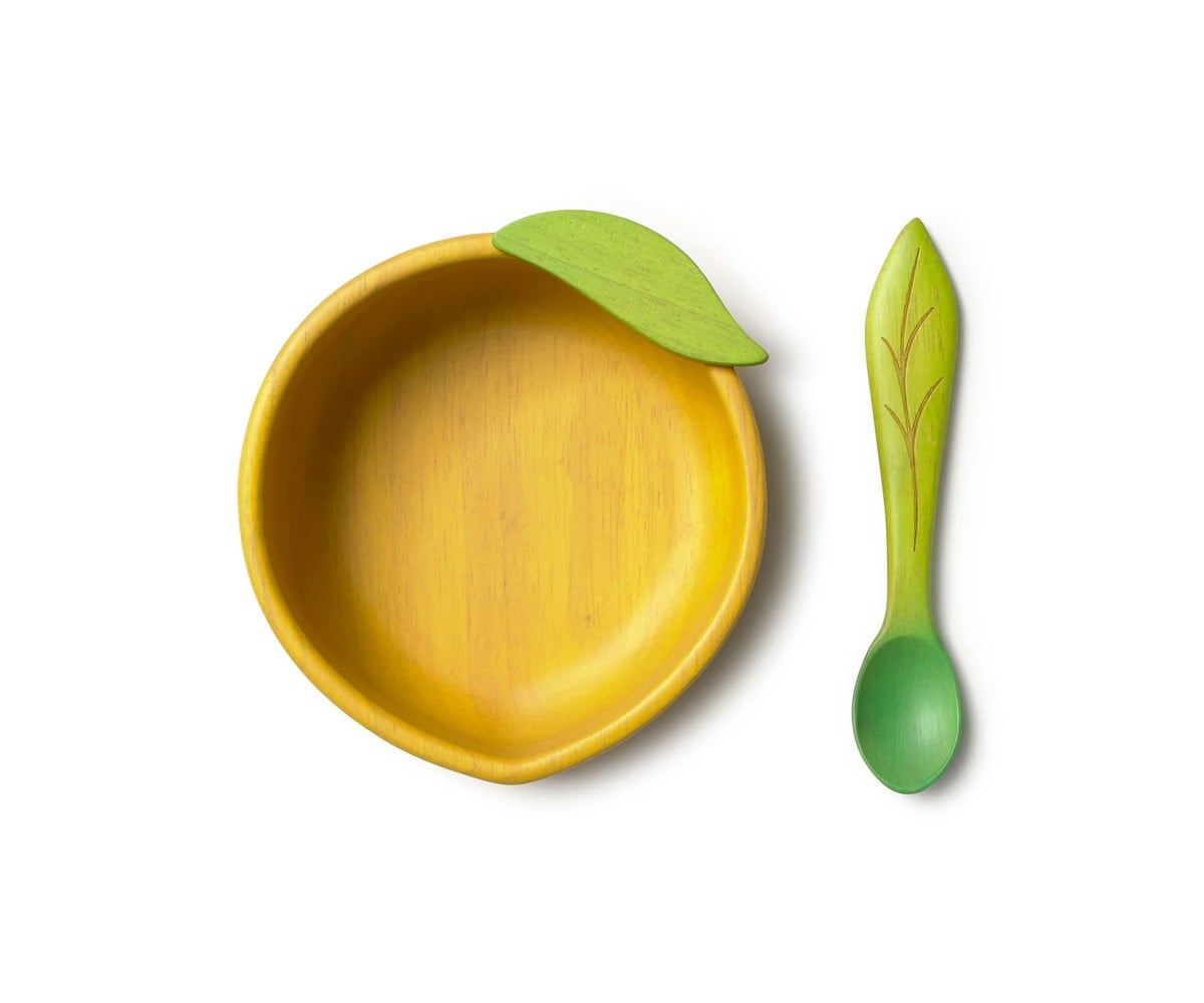 Ciotola e Cucchiaio in Legno Lou The Lemon
