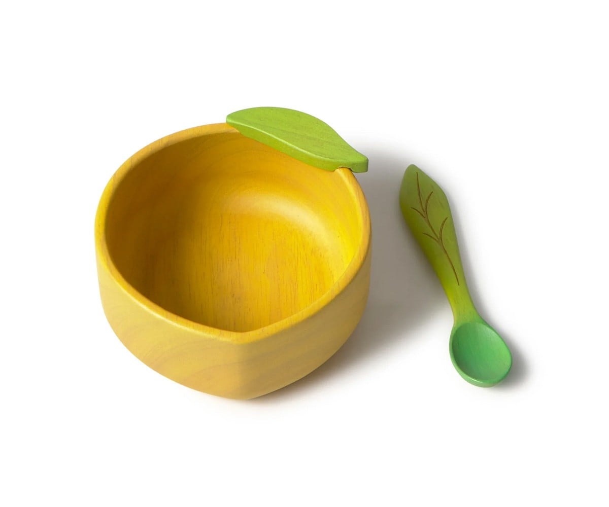 Ciotola e Cucchiaio in Legno Lou The Lemon