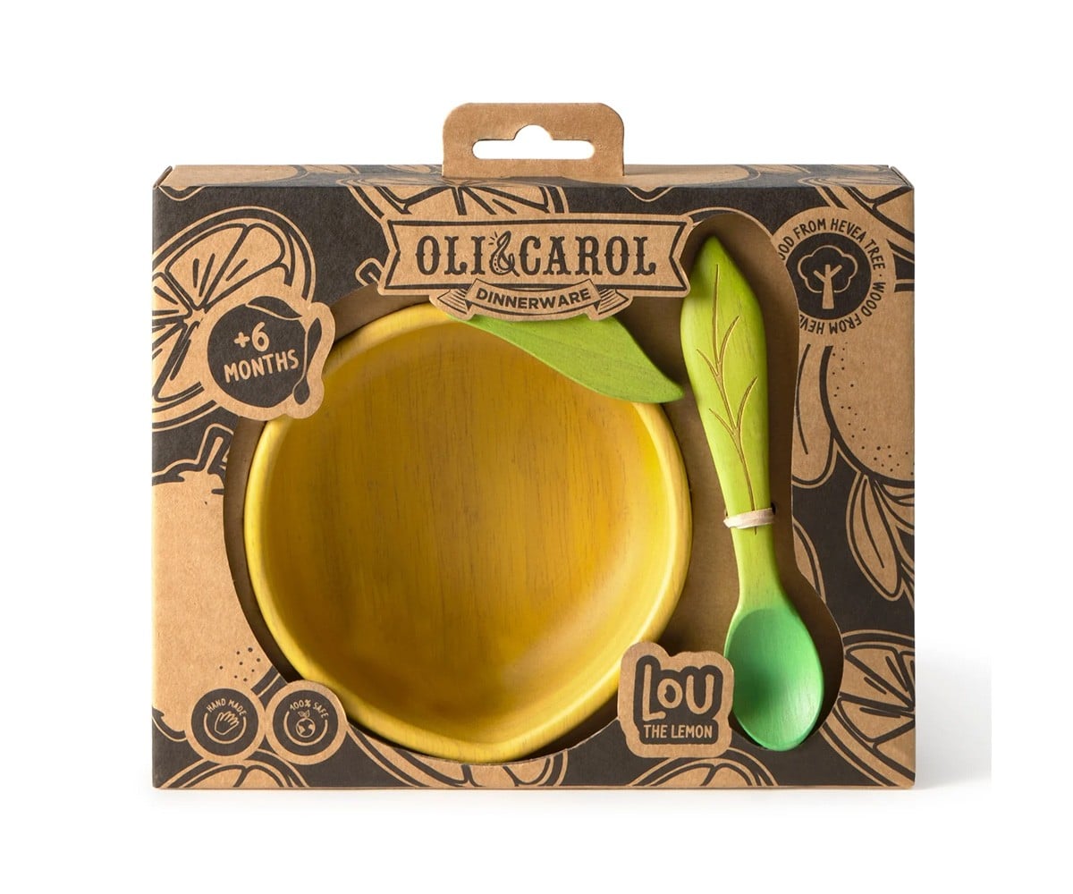 Ciotola e Cucchiaio in Legno Lou The Lemon