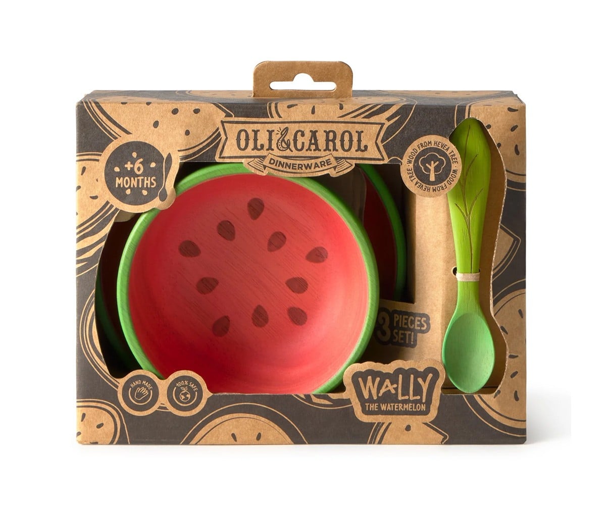 Stoviglie 3 Pezzi in Legno Wally The Watermelon