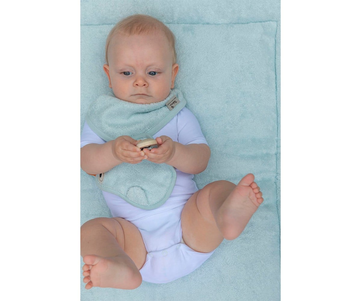 Personalized Timboo Riviera Blue Baby Bib