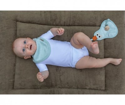 Personalized Timboo Riviera Blue Baby Bib