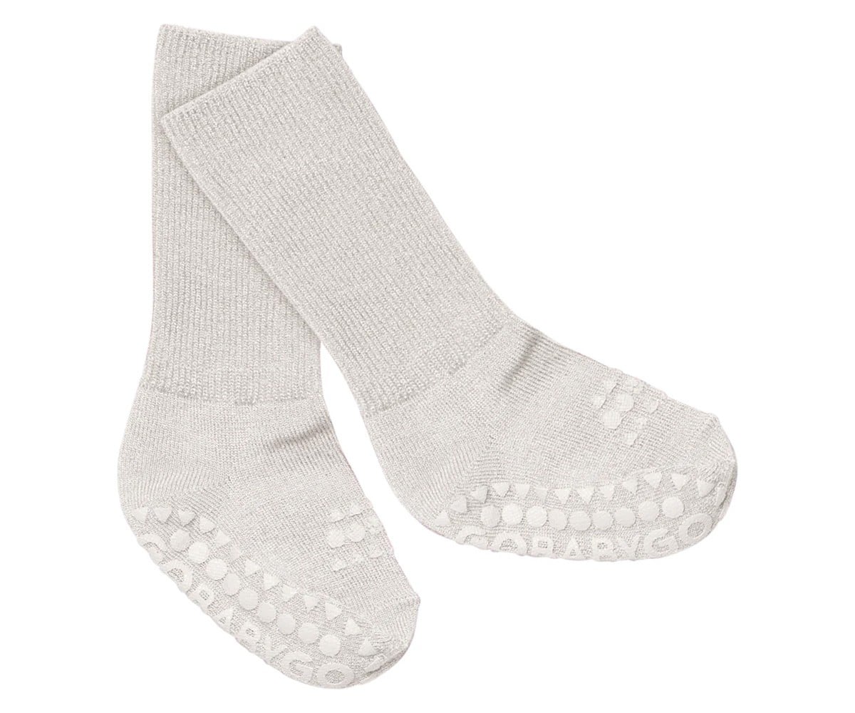 Calzine Antiscivolo Bambu Glitter Ivory