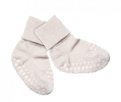 Calzine Antiscivolo Bambu Glitter Ivory