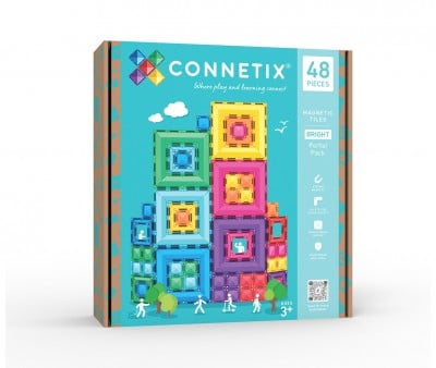 Construcción Connetix Bright Portal 48 piezas