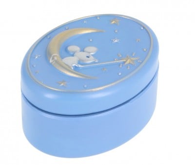 Boîte pour Dents de Lait Petite Souris Bleu Clair