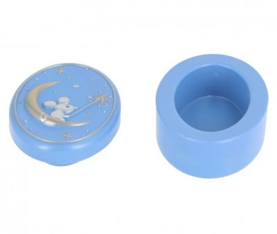 Boîte pour Dents de Lait Petite Souris Bleu Clair