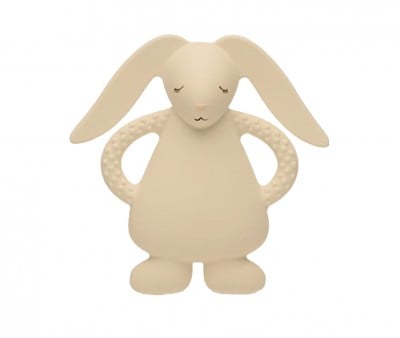 Dentarello Gomma Naturale Coniglietto Sand