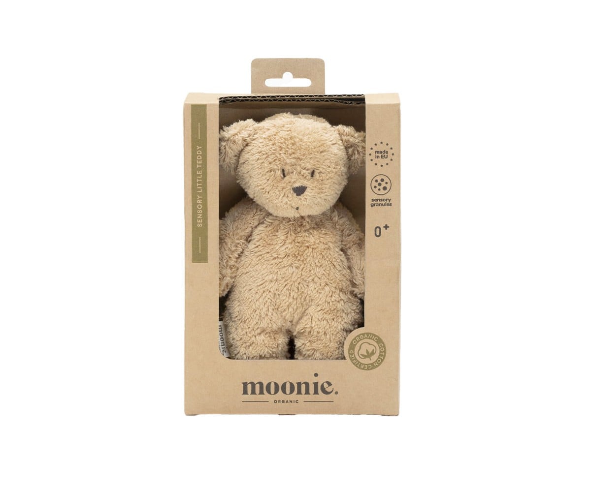 Peluche Sensorial Urso Pequeno Moonie Cappuccino
