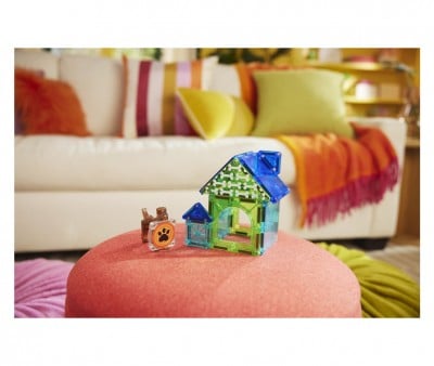 Conjunto de construção Magna-Tiles Dog House de 13 peças