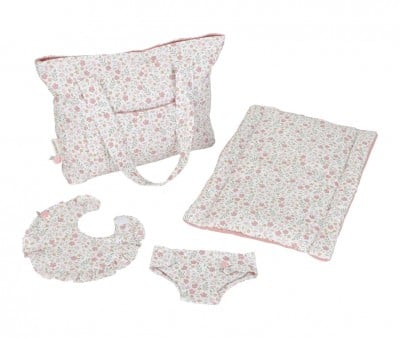 Bolso Cambiador para Muñecas Soft Flowers