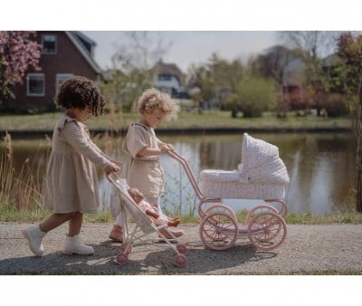 Carrito para Muñecas Metal Soft Flowers