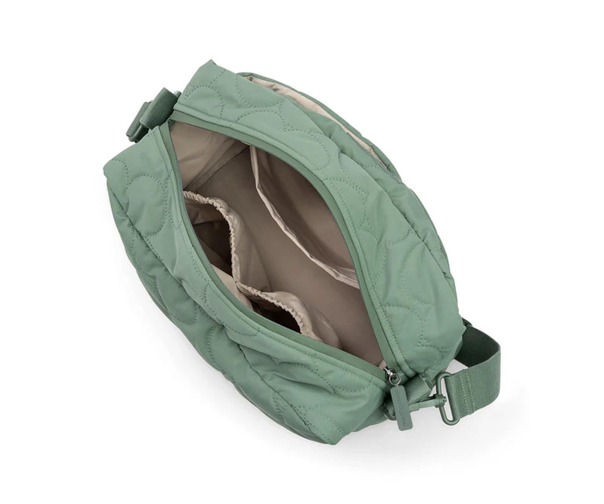 Bolsa de carro de bebé acolchoada verde