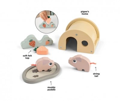 Play Set in Legno Tiny Farm Pigee