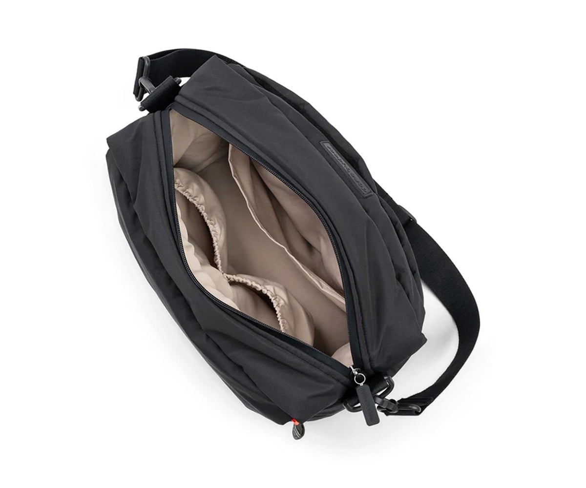 Bolsa de carro de bebé acolchoada preta