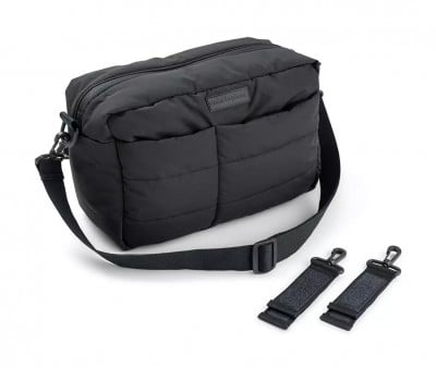 Bolsa de carro de bebé acolchoada preta