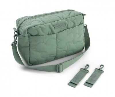 Bolsa de carro de bebé acolchoada verde
