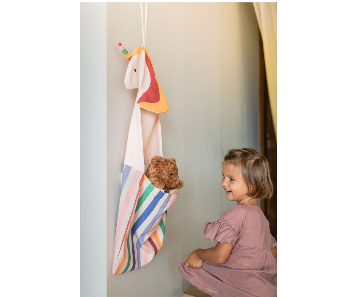 Rangement Mural + Sac Toto Unicorn Personnalisable