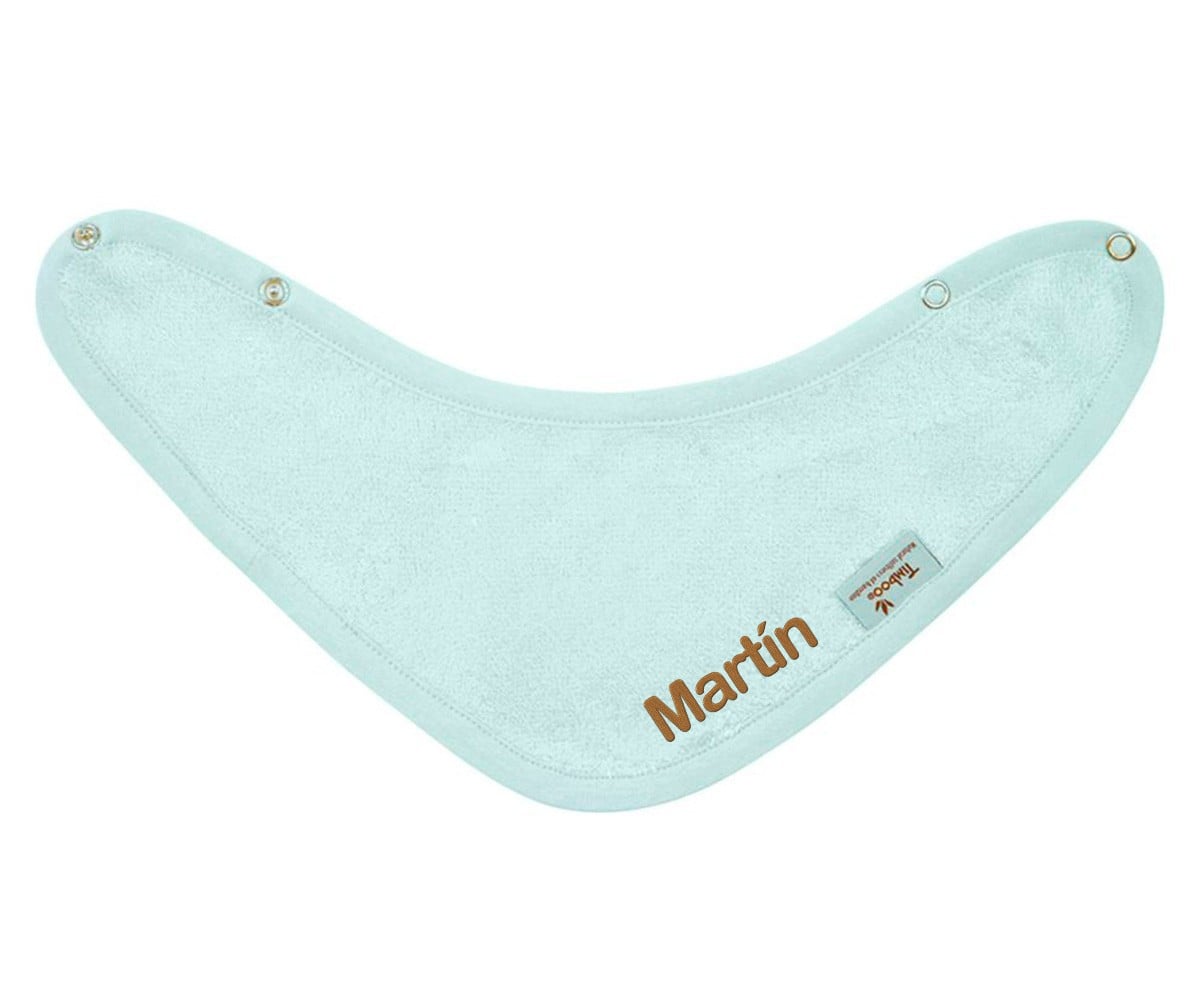 Personalized Timboo Riviera Blue Baby Bib