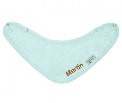 Personalized Timboo Riviera Blue Baby Bib