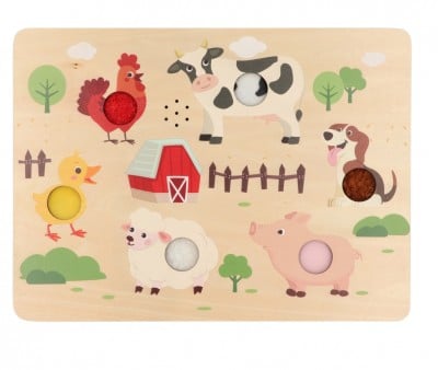 Pannello Sensoriale Animali della Fattoria Personalizzabile