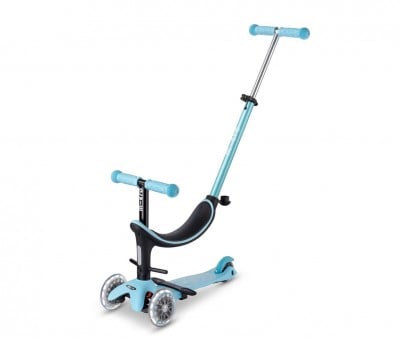 Patinete Mini 4 en 1 Deluxe LED Azul