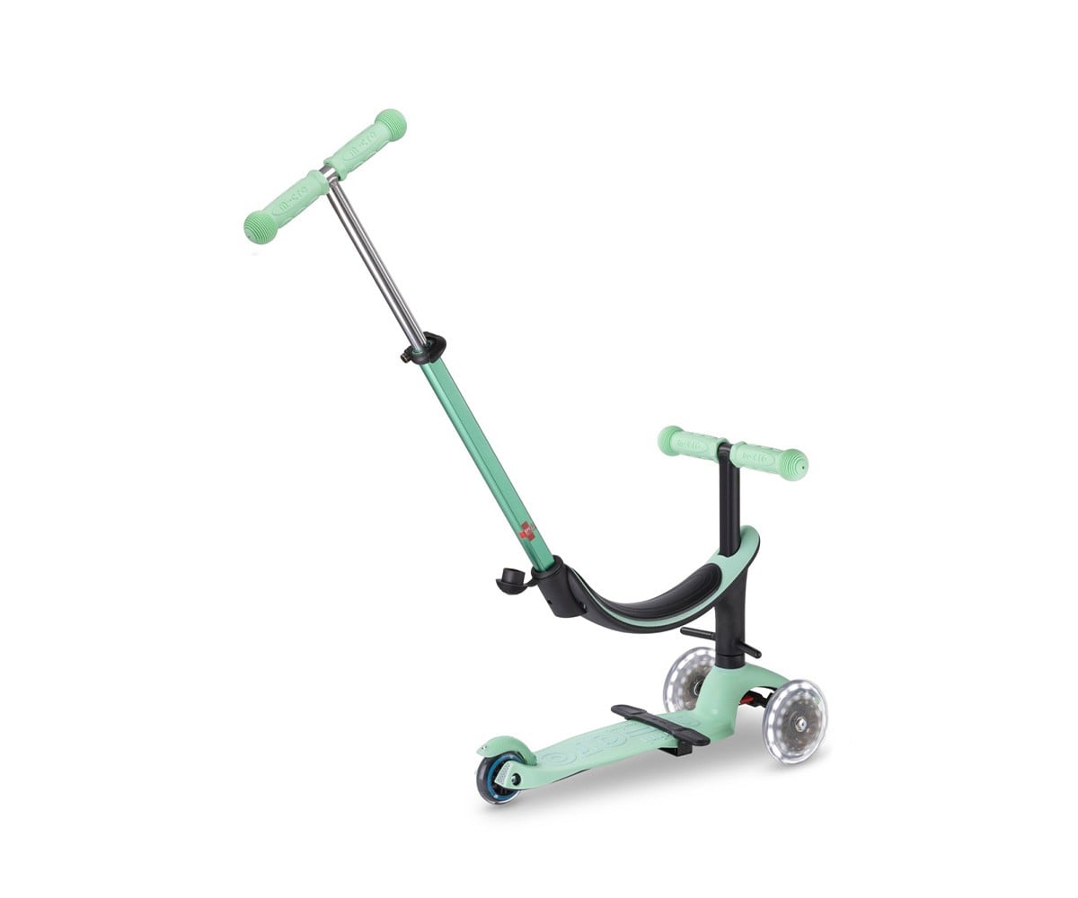Patinete Mini 4 en 1 Deluxe LED Menta