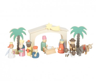 Crèche de Noël en Bois