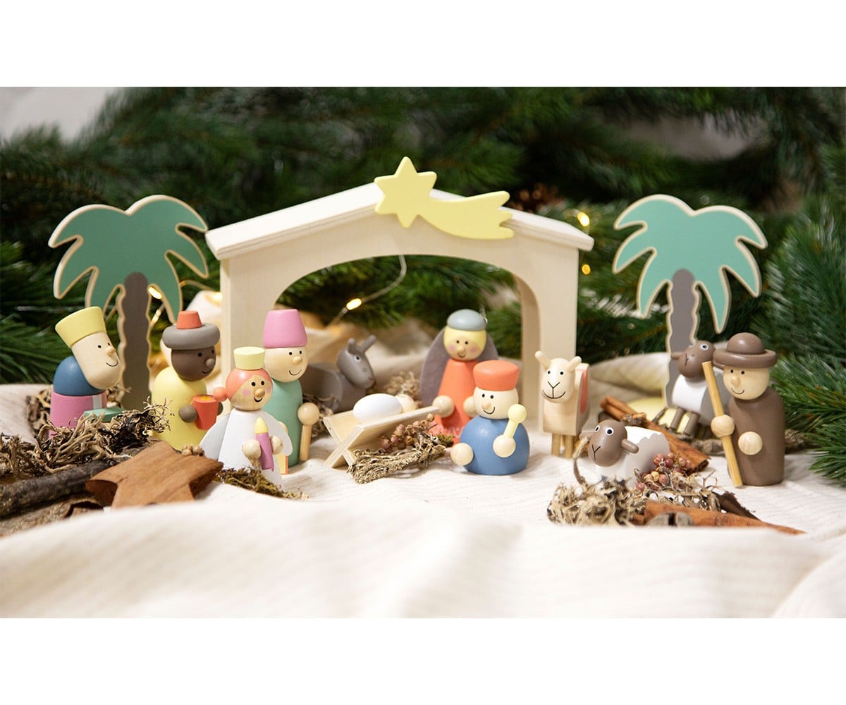 Crèche de Noël en Bois