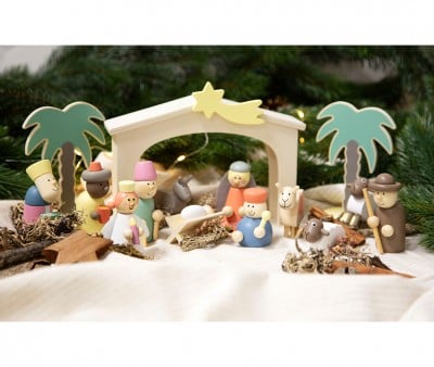 Crèche de Noël en Bois