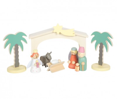 Crèche de Noël en Bois