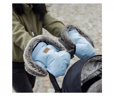 Moufles Thermiques Imperméables pour Poussette Furry Caramel