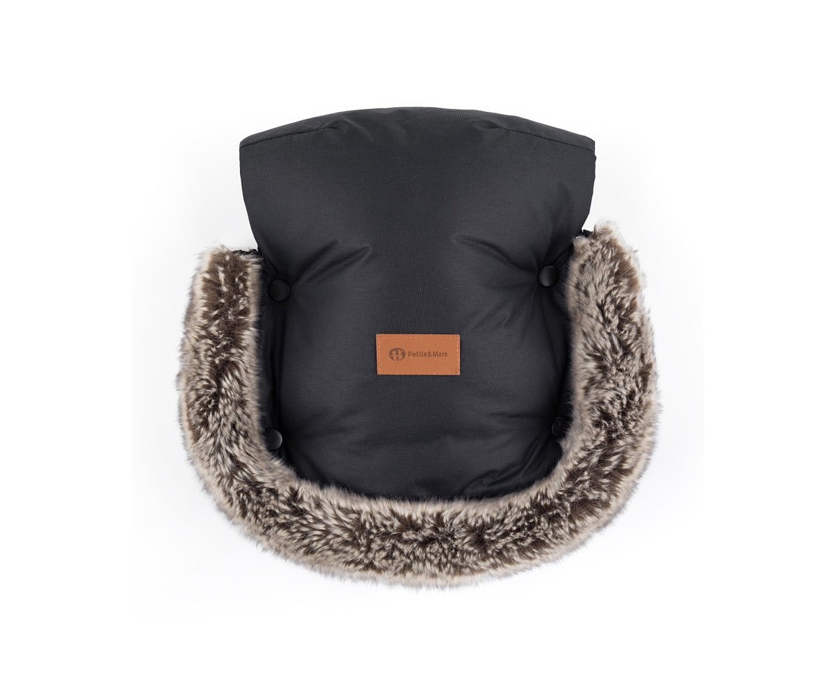 Moufles Thermiques Imperméables pour Poussette Furry Black